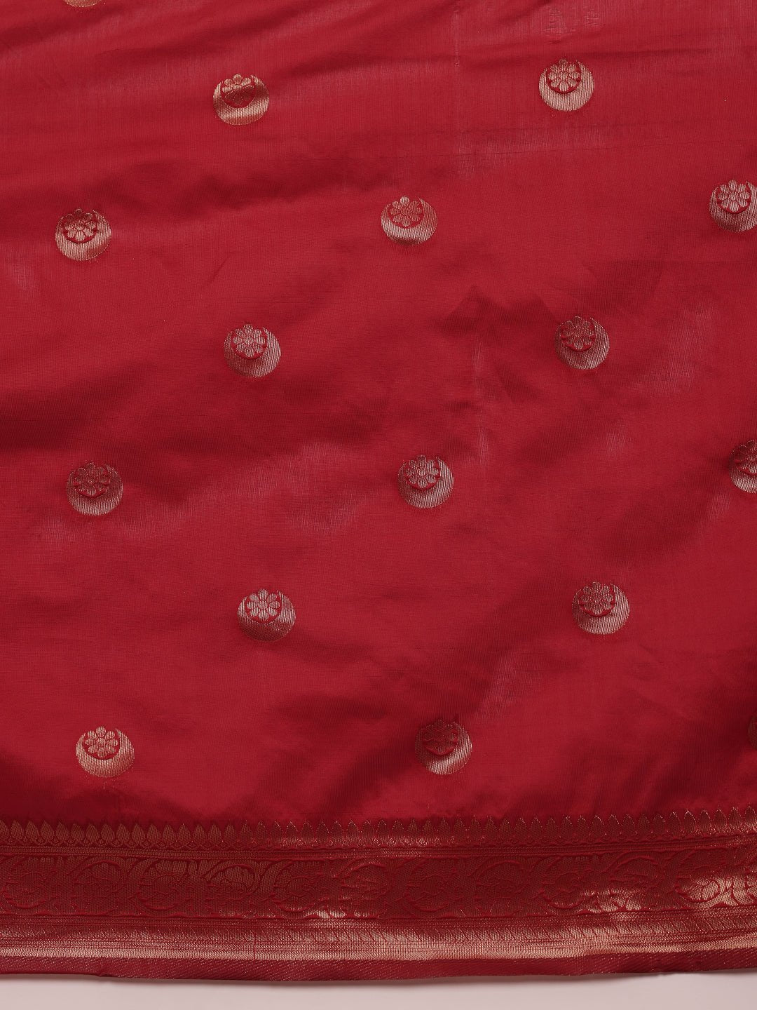 Red Banarasi Silk Saree - Label Shona Rohatgi Garg