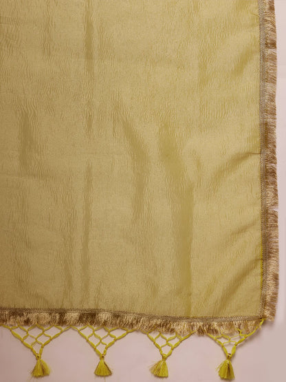 Yellow Tissue Organza Saree - Label Shona Rohatgi Garg